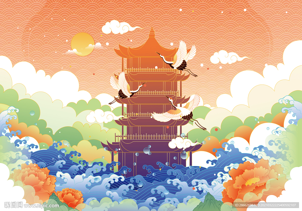 国潮插画
