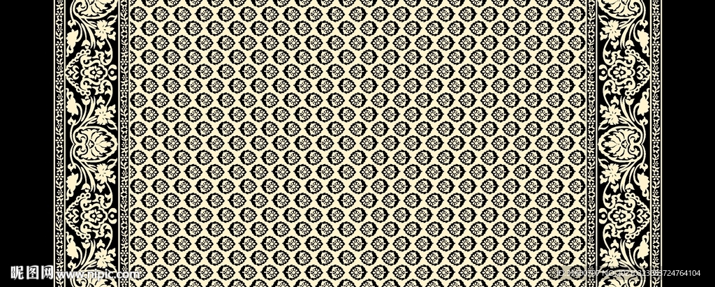 花边定位民族风图案