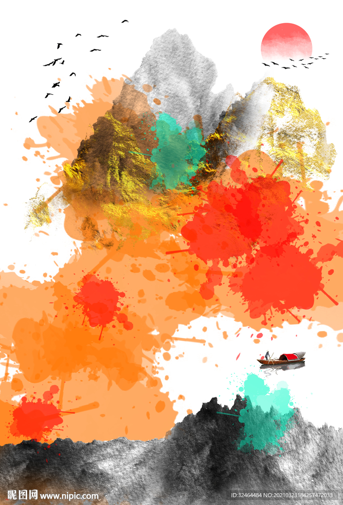 轻奢抽象艺术画