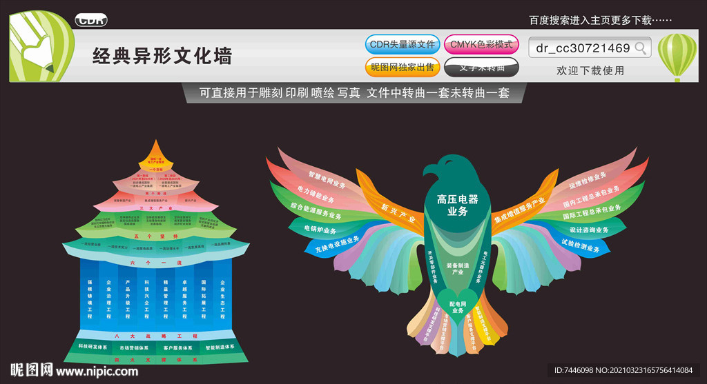 经典异形文化墙