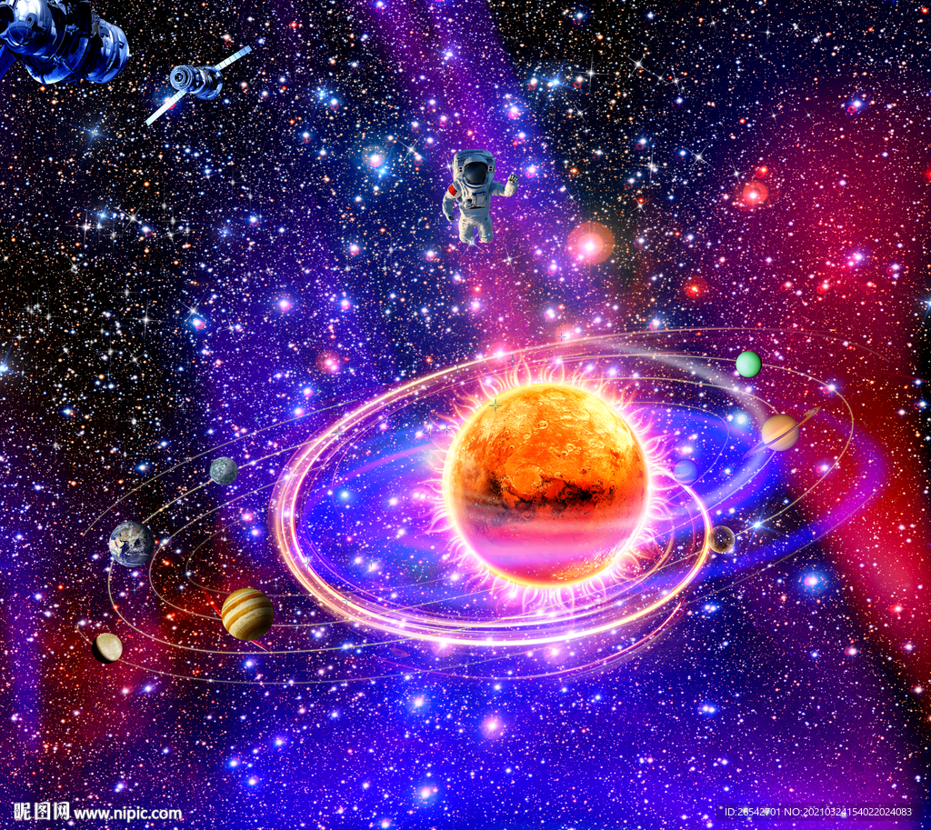 紫色星空