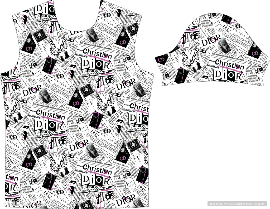 大牌 迪奥 数码 印花 男装