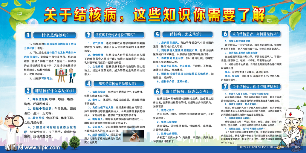 肺结核知识宣传栏
