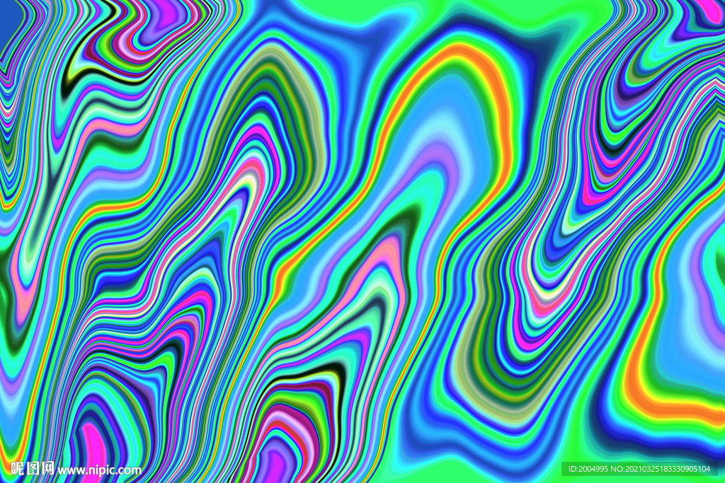 幻彩抽象流体艺术花纹