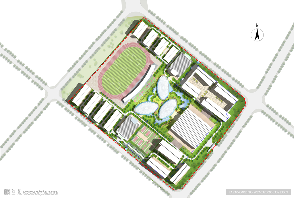 学校总平面图
