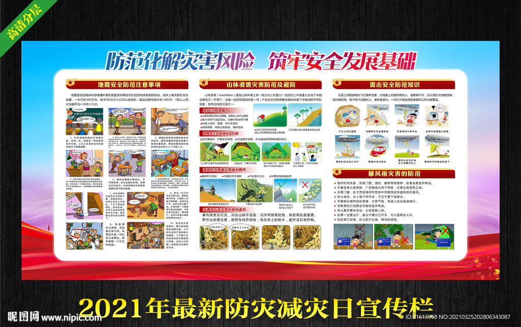 防灾减灾知识 防灾宣传栏