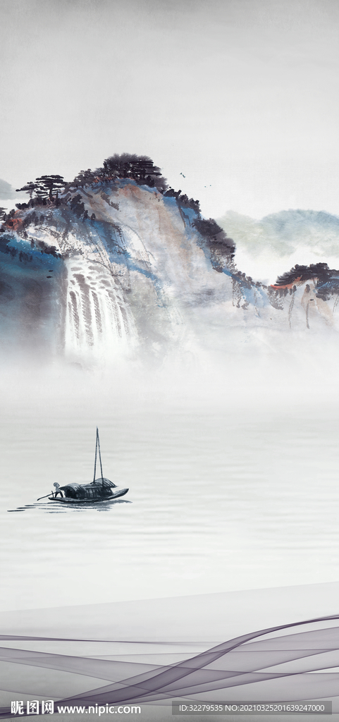 古风高端新画玄关 文件分层画