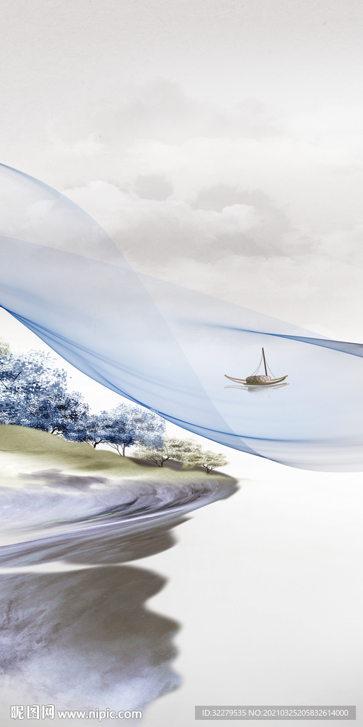 意境新画玄关 文件分层画