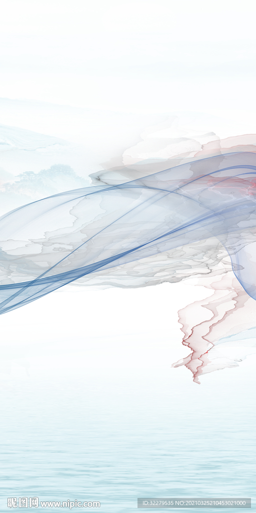 极简意境新画玄关 文件分层画