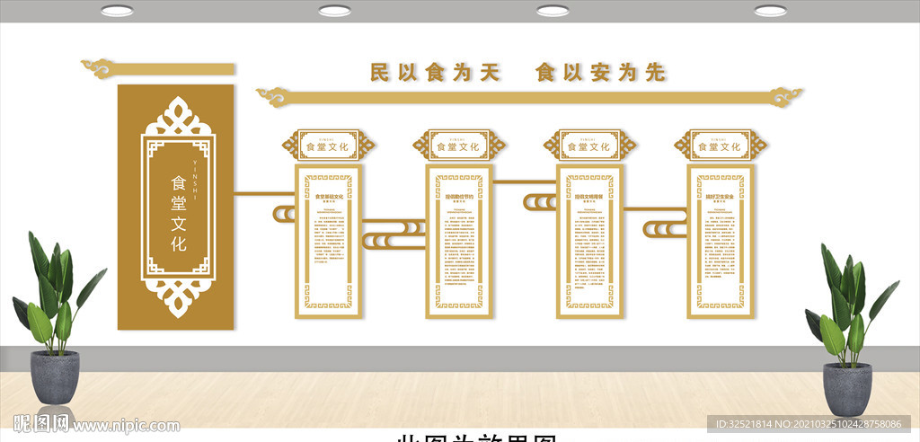 食堂餐厅文化墙