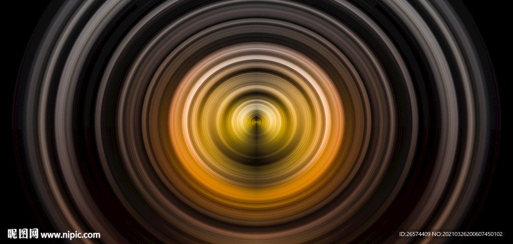 黄色质感圆圈背景