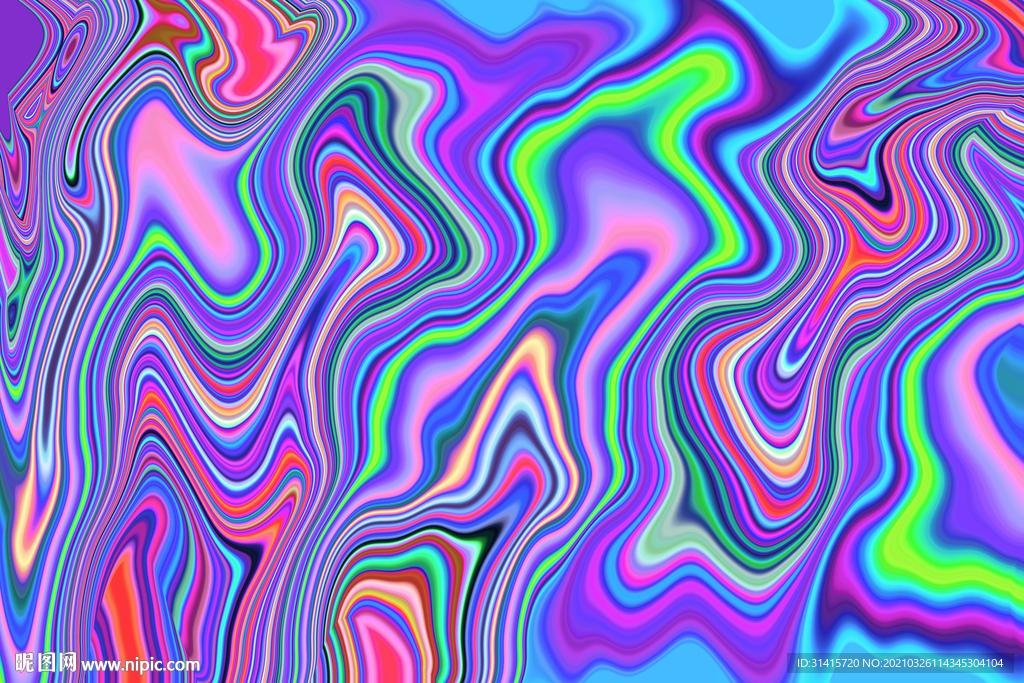 幻彩抽象流体艺术花纹