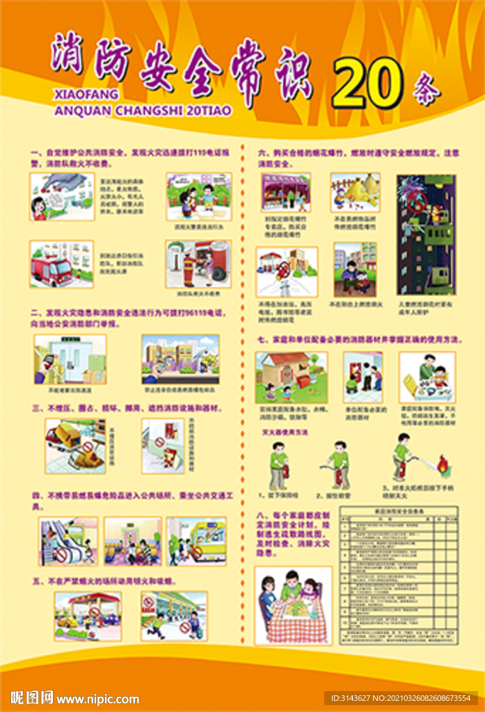 消防安全常识20条