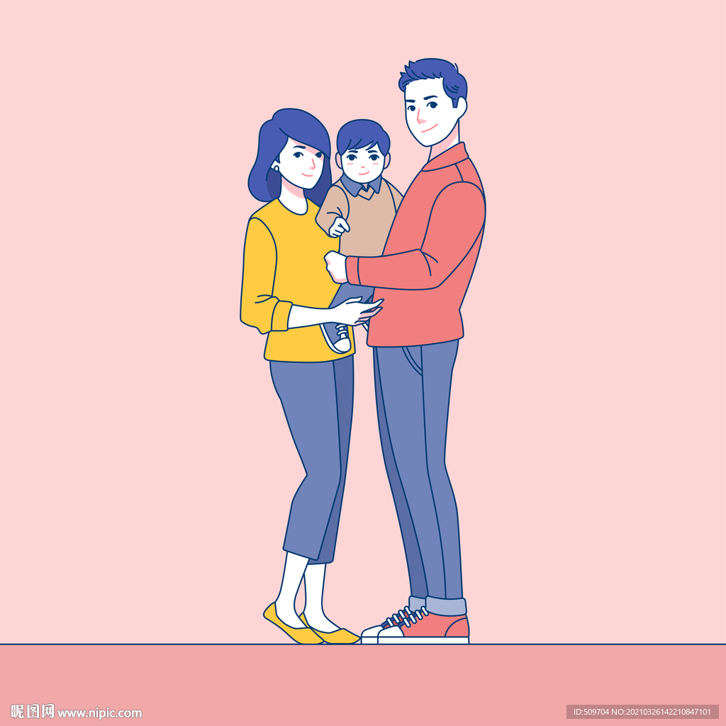 卡通夫妻