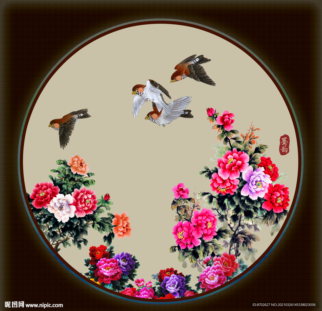 国画牡丹