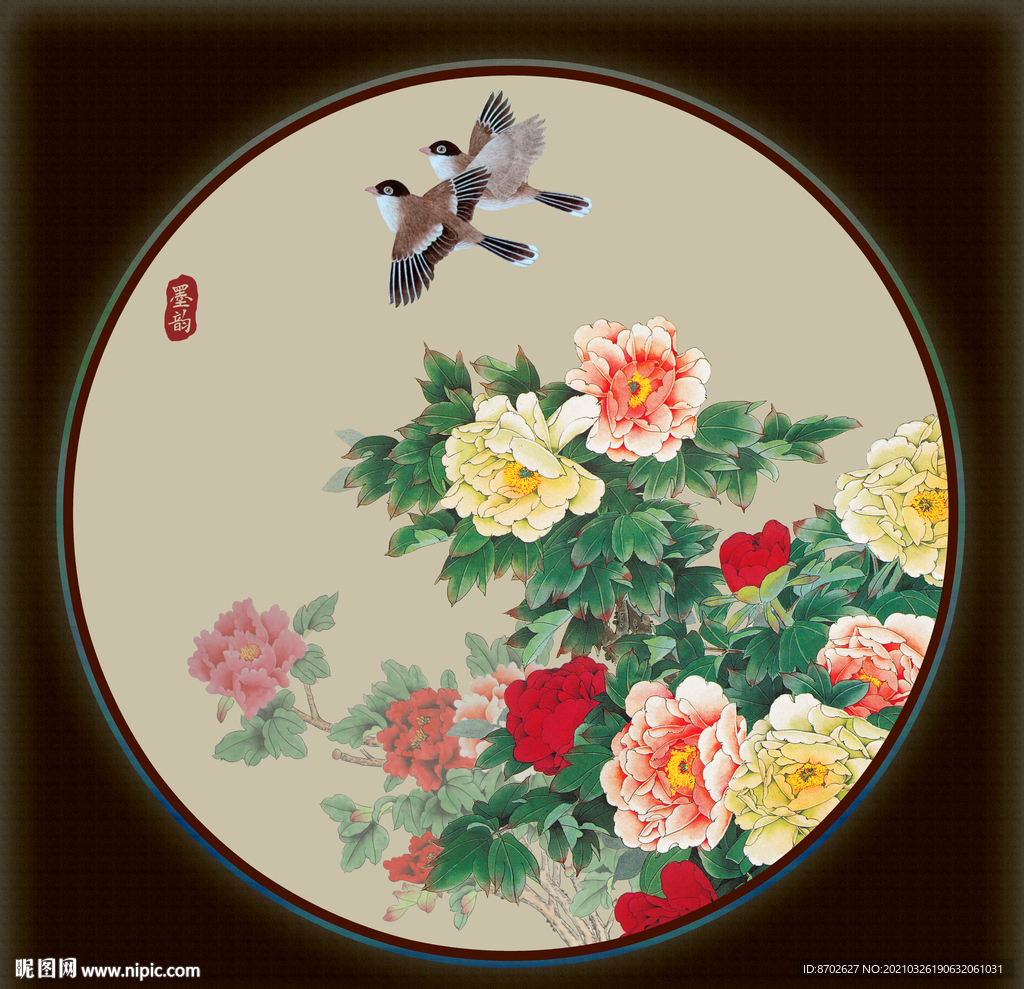 国画牡丹