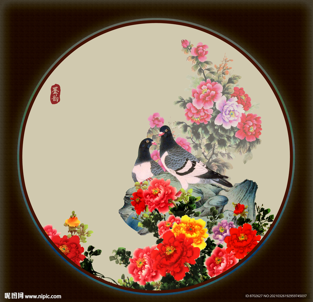 国画牡丹