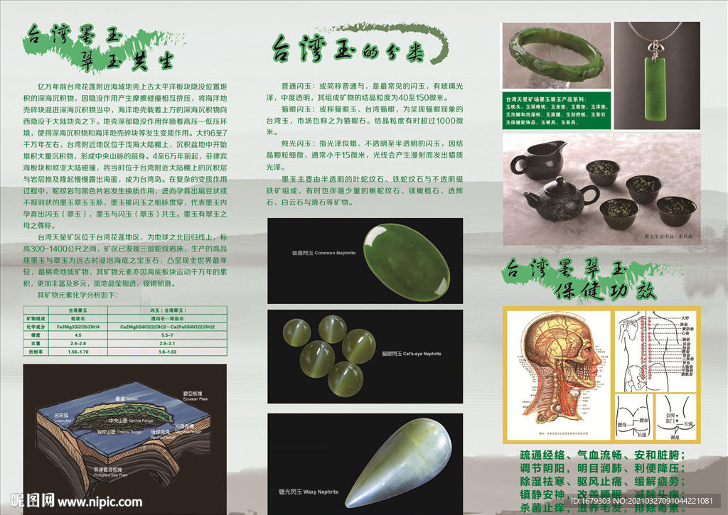 墨玉翡翠宣传单页