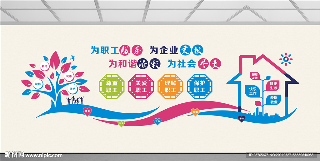 职工之家文化墙