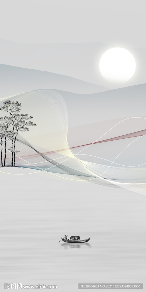 新品最新山水玄关 TIF分层