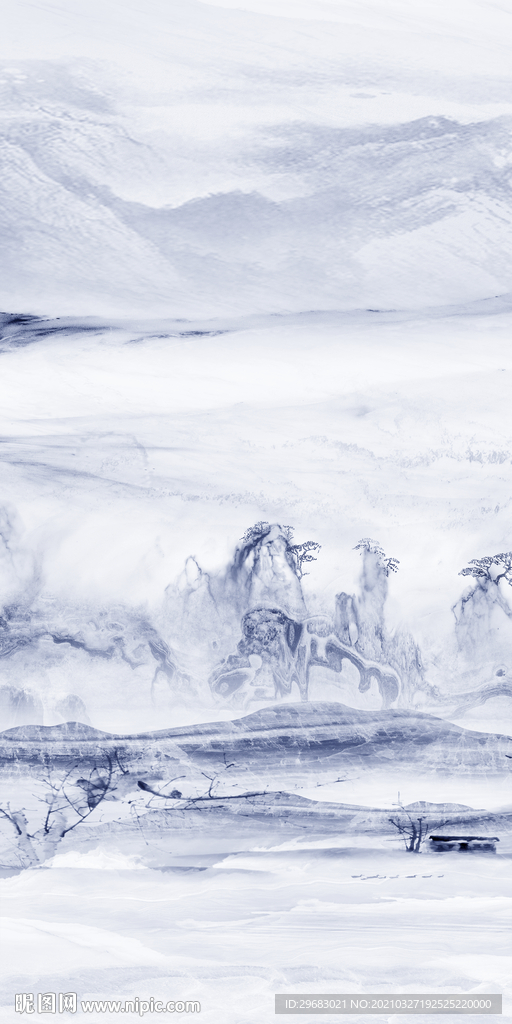 新款玄关画风景画 TIF分层