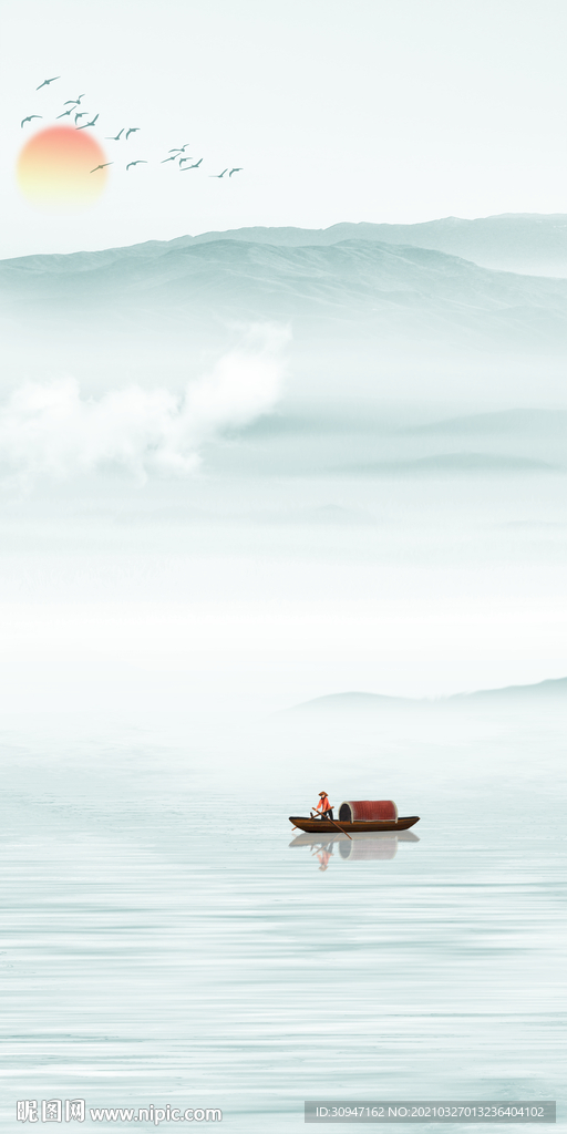 中国风新高档玄关画 TIF分层