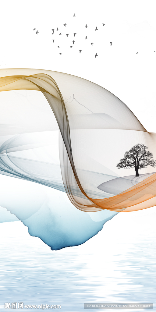 中式新高档玄关画 TIF分层