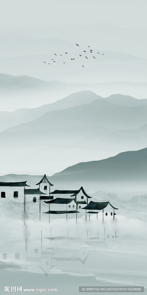 江南最新玄关画 TIF分层