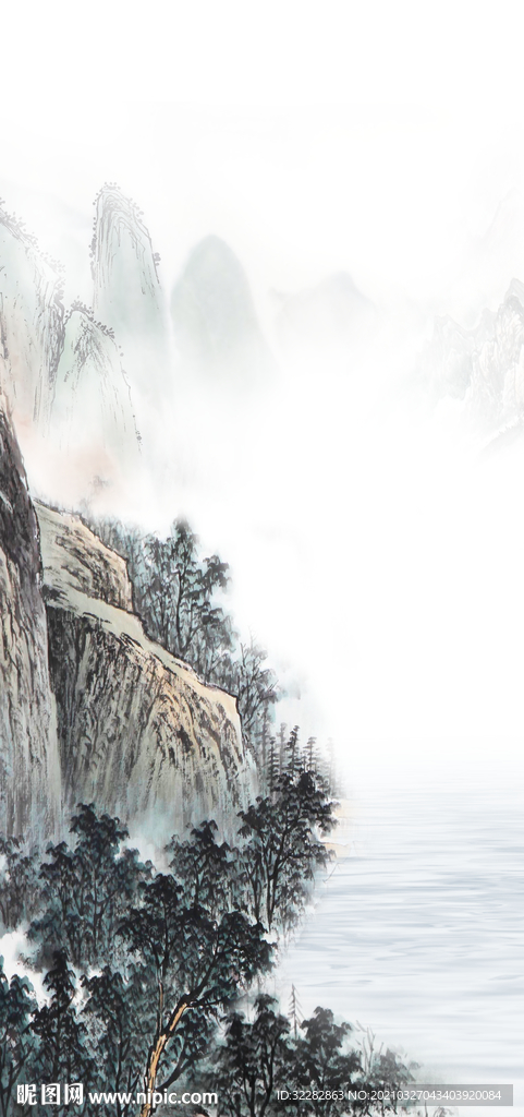 国画 新款玄关画风景画