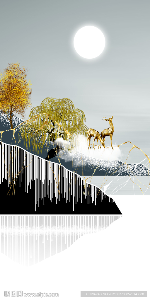 最新高档玄关画