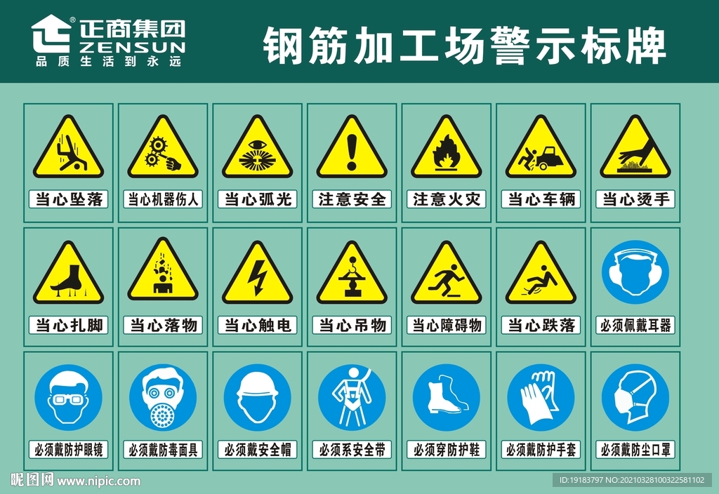 工地警示牌
