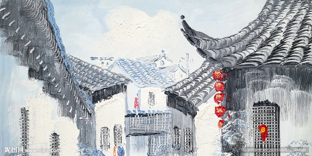 水乡风景画