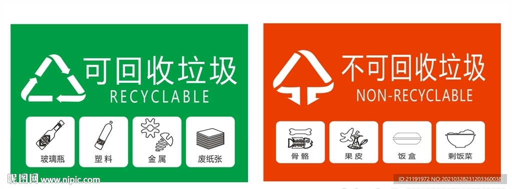 可回收物不可回收物