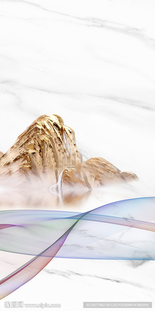 大气意境山水新画 TIF分层