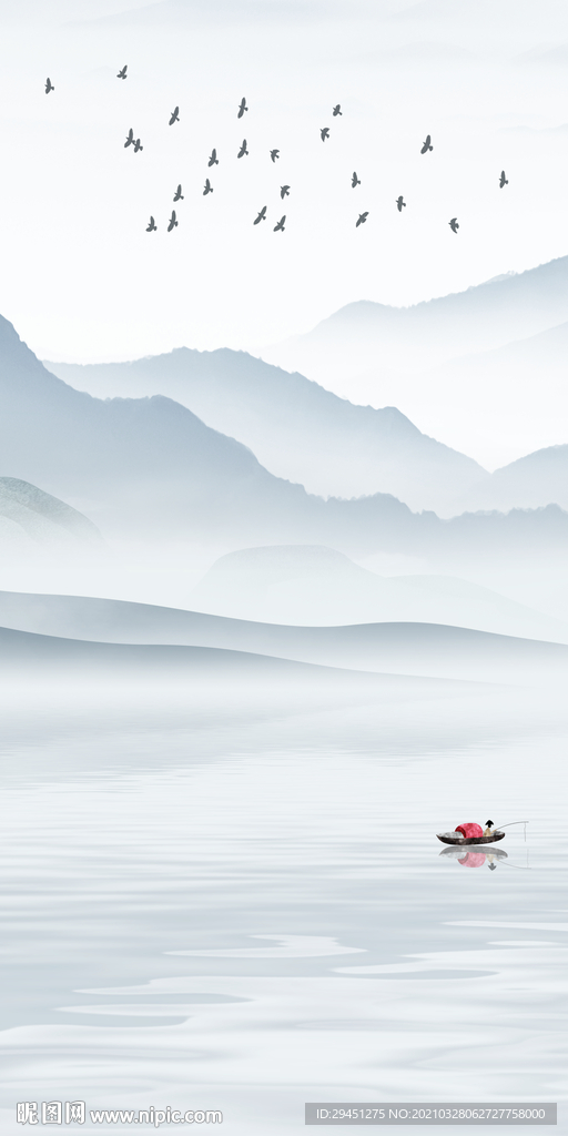 中式轻奢新玄关画 TIF分层