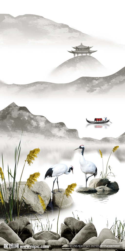 意境中式山水新图 TIF分层