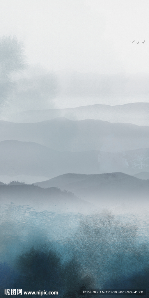 高档 简约山水新图 TIF分层