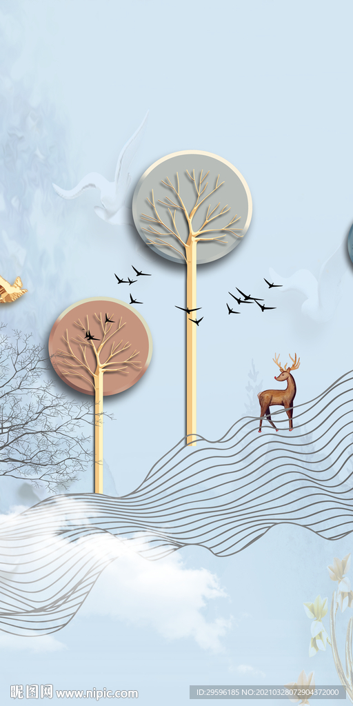 高清抽象玄关背景 TIF分层