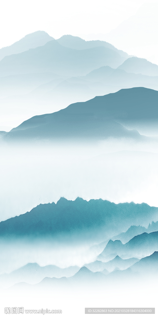 现代 新款玄关山水 文件分层画