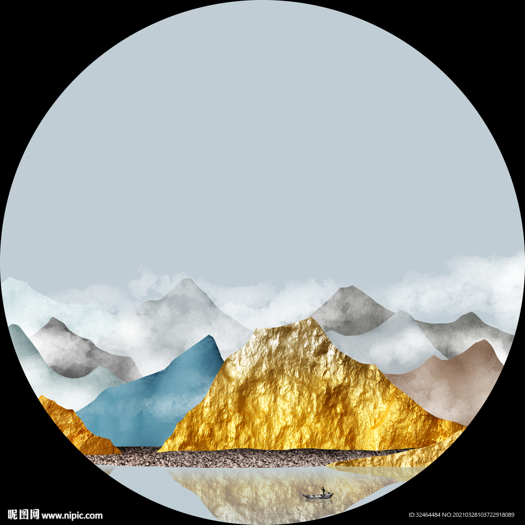 高端金山装饰画