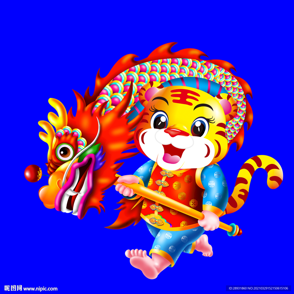 虎年门画