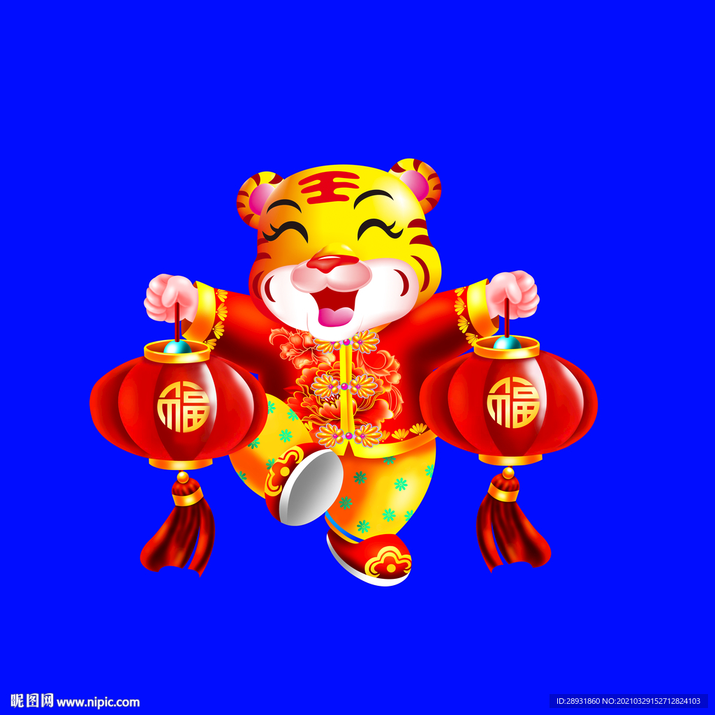 虎年门画