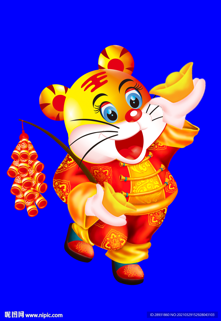 虎年门画