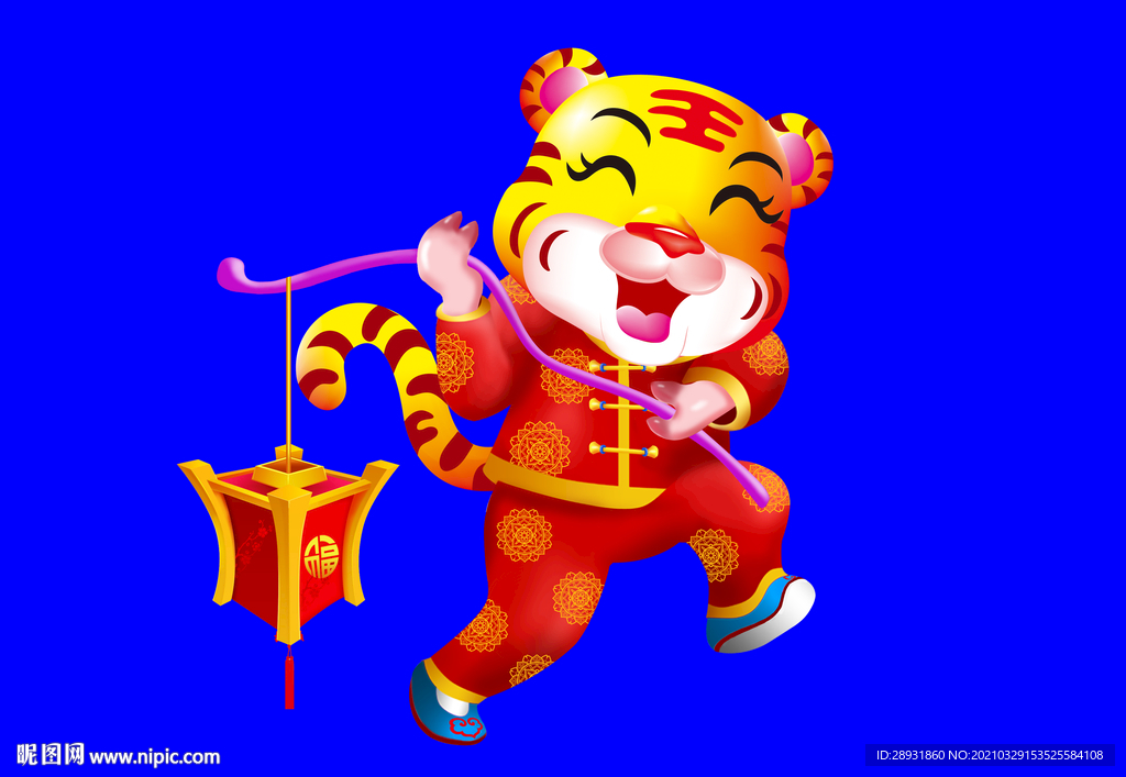 虎年门画