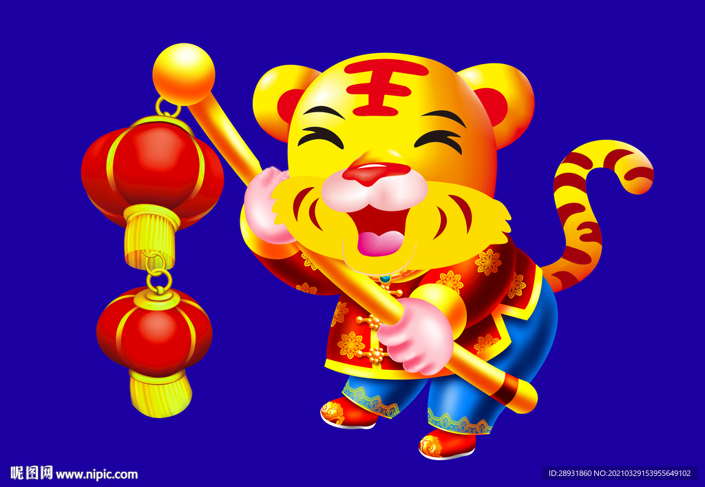 虎年门画