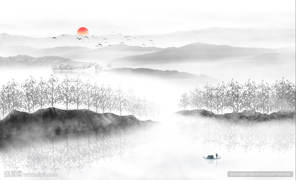 意境山水画