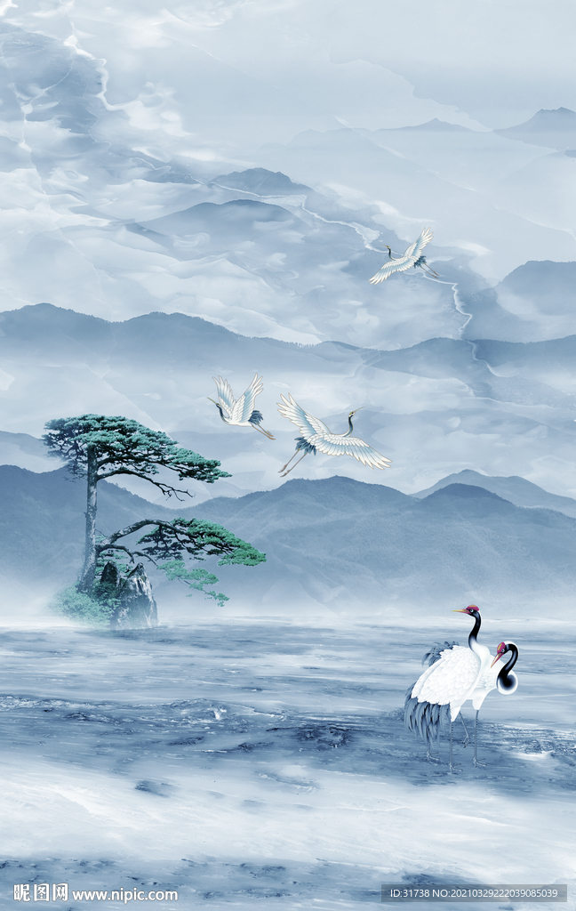 玄关山水画