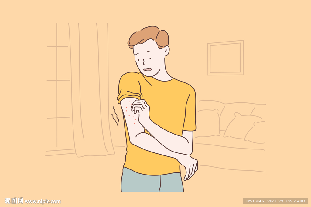 简约人物生活形象插画图片
