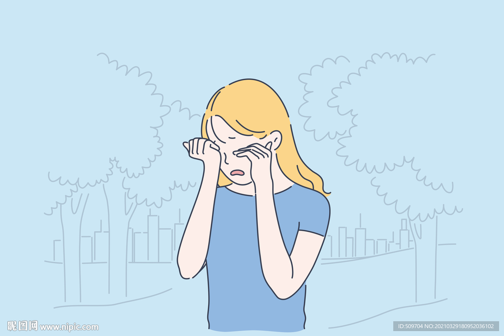 简约人物生活形象插画图片