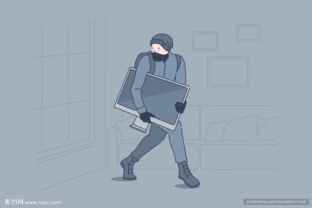 简约人物生活形象插画图片